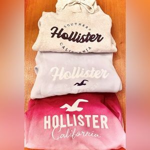 3 Hollister Hooded Sweatshirts